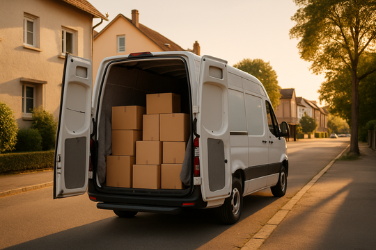 Express Möbeltransport Offenbach – weißer Mercedes Sprinter